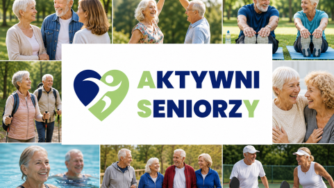 Grafika reklamująca program Aktywni Seniorzy